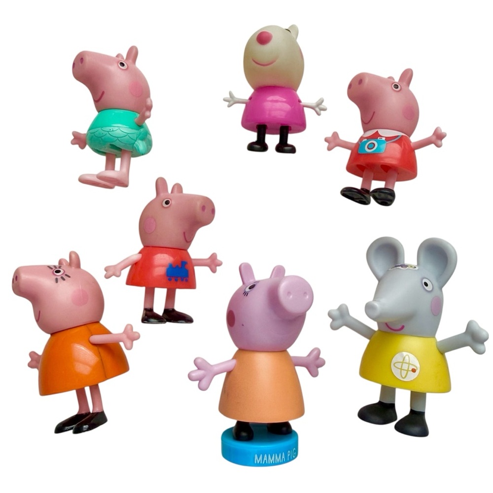 Peppa Pig Toy Figure Lot - 7 pcs
